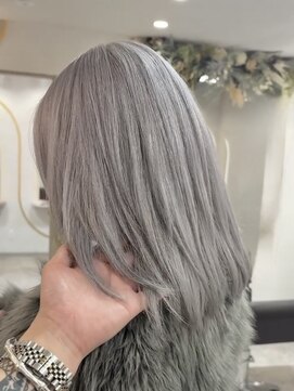 アンドソー 池袋(&so.) グレー/アッシュグレー/レイヤーカット