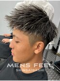MEN’S HAIR/波巻ツイストスパイラル/フェザーパーマ/心斎橋