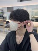 ニュアンスフェザーパーマセンターパートツーブロック名古屋栄
