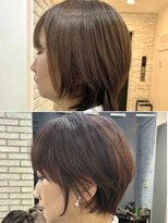 メモリーズ 銀座(Memories) 30代40代50代白髪ぼかし丸みショートくびれショート