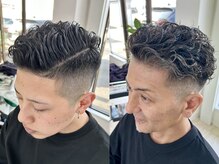 LXヘアー(LX HAIR)の雰囲気（フェード＋リバースパーマ）
