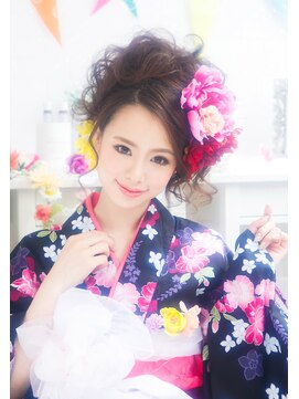 ヘアメイクサロンシャルメ(Hair Make Salon CHARMER) 成人式☆卒業式★着物で可愛い目立てるNo.1スタイルへアセット