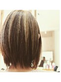 ハイライトボブスタイル