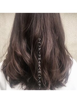 リンク ヘアスペース(Link hair space) 【お客様スタイル24】＃ラベンダー＃グレージュ＃暗髪＃アッシュ