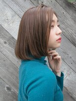 ルティア(Lutia) ワンレンボブ かきあげバング アッシュカラー ☆