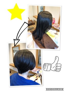 小さな美容室 ハナ(hana) 襟足スッキリ、前下がりショートボブ☆