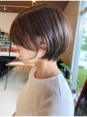 【鳥居】丸みショートボブ