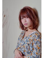 クシュ 所沢東口店(kusyu...)&nbsp;マロンベージュかきあげAラインボブトリートメント(所沢33)