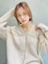 レニーバイエース(LANY by ACE)&nbsp;【LANY 横浜】切りっぱなしボブ×ミルクティーベージュ