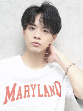 ジョエミバイアンアミ(joemi by Un ami) (joemi 新宿)メンズカット センター分け 前下がりマッシュ 近江