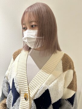 コト 福井大和田店(coto) 福井　大和田　ホワイトミルクティーベージュ　ハイトーン　ボブ