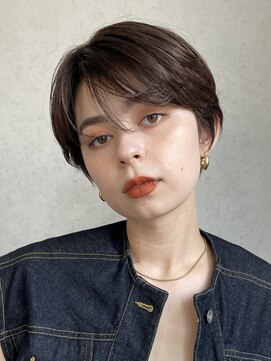 アイティーバイアルバム 下北沢店(IT by ALBUM) ニュアンスハンサムショート_マチルダボブピンクベージュ_79308