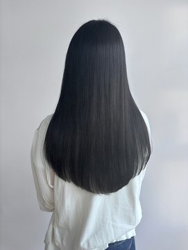 ヘアーメイク ラグズ(Hair Make Luxtz) 艶髪ロング/ストレートヘア/アッシュブラック/ダークトーン