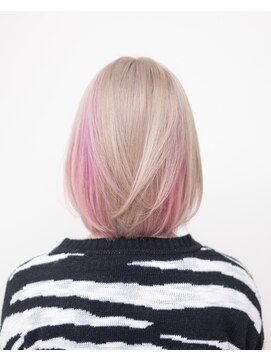 ルプラ ガーデン(le-pla garden) ピンク+ベージュ#ケアブリーチ#ダブルカラー#髪質改善カラー