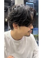 センターパート パーマ 韓国ヘア