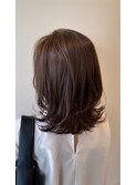 くびれヘア×アッシュグレージュ