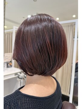 アッシュ 東戸塚店(Ash) 大人ボブ ハイライトブラックチェリー