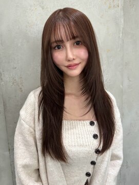 ロンドアベニール 北千住(Lond avenir) イメチェン外ハネボブ美髪ワイドバングミディアムレイヤーカット