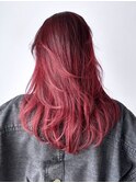 ロング顔周りレイヤー韓国ヘア美髪_ba471691