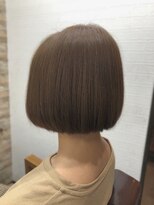 アトリエナガノ(atelier nagano)&nbsp;ショートボブ/ニュアンスカラー/センターパート/ブルージュ