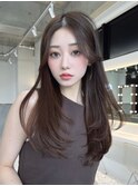 レイヤーカット小顔に見せるヘア/韓国ヘア/髪質改善/福岡/博多