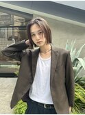 メンズボブウルフメンズミディアムレイヤーカットメンズウルフ