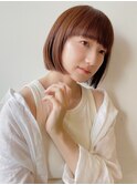 ボブ イメチェン 美髪 丸みボブ 顔まわりカット 髪質改善