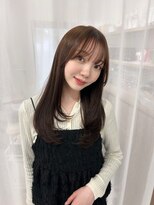 ハピネス 梅田茶屋町店(HAPPINESS)&nbsp;バングレイヤーカット/ブリーチなし/韓国ヘア/顔まわり/2way