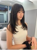 くびれヘア/アプリコットオレンジ/オリーブカラー/矢場町
