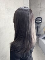 ルノン フィージュ(LUNON fieju)&nbsp;黒髪クラゲヘアーオリーブグレー小顔ココアベージュ