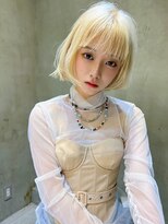 ケイト(kate) 【kate 大宮】ホワイトブロンド×切りっぱなしボブ