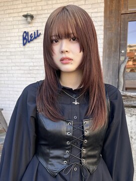 ラパンセ ブルー(LA PENSEE BLEU) ルーツカラー　ミディアムレイヤー　ハッシュカット　シャギー