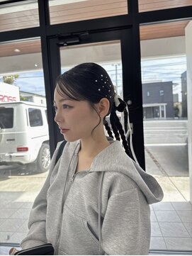 クロス ツー(COROSS2) ブライダルヘア／結婚式ヘア／前撮り／大人可愛い／へアセット