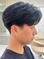 ニコ トウキョウ ヨコハマ(nico) 刈り上げセンターパートテーパーフェードカットニュアンスパーマ