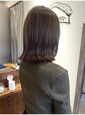 レイヤーボブ大人可愛いラベンダーブリーチ無し透明感吉祥寺