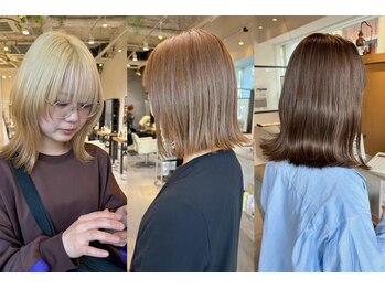 マッシュ グランバーズ 布施(MASHU GRANDVASE)の写真/《赤みを抑えた透明感カラー☆》ツヤ感プラス！あなただけに似合うカラーをご提案☆