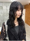 ロングパーマ　ウェーブパーマ　スパイラル　ミディアムレイヤー