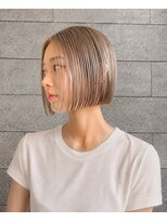 ゴットラトゥール(GOTTO LATOUR)&nbsp;ぱつっとボブのハイトーンベージュカラー☆