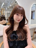 ヘアーサロン リアン 鴻巣店(hair salon Rien) 韓国風くびれロングレイヤー×艶チョコブラウン/鴻巣