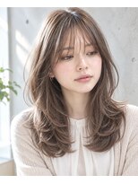 ヘアーズ ベリー 長居店(hairs BERRY)&nbsp;ふんわり動く秋の小顔ハッシュカットとろみロング30代40代
