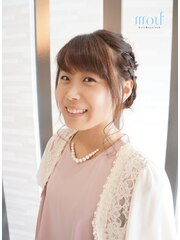 ワイドバングx結婚式xパーティxヘアアレンジx二次会xブライダル