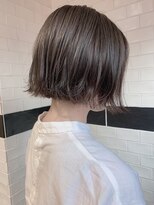 ブラウン ナカノ(BROWN nakano)&nbsp;切りっぱなしボブ 柔らかグレージュ