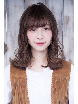 ケイト(kate) kate大宮　ココアベージュ×小顔ふわミディ