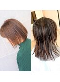 【before→after】魅力は髪型でつくる☆ナチュラルボブ 山下智之
