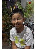 #60 アシメショート×ラインフェード for kid's