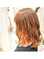 アッシュ 二子玉川店(Ash)&nbsp;インナーカラー オレンジ