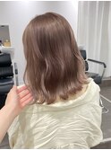 Spring pink beige/【小顔ボブ】10代20代30代40代