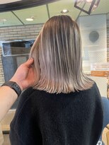 ラフ(LAFF)&nbsp;#バレイヤージュ#グレージュカラー#ボブウルフ#ココアベージュ