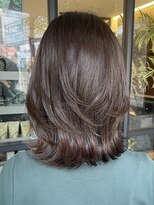 アイフィール アヴェダ 瑞江店(i feel AVEDA)&nbsp;【藤田】くびれミディアム×赤味を抑えたエメラルドカラー