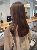 【小岩井美希】毛先ワンカールセミロングx グレージュカラー